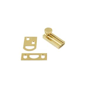 1-1/2 in. Solid Brass Polished Brass Surface Bolt