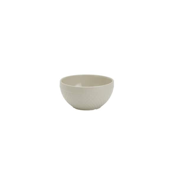 Tabletops Gallery Hobnail 4-Piece Stoneware Mixing Bowl Set - White -  20339959