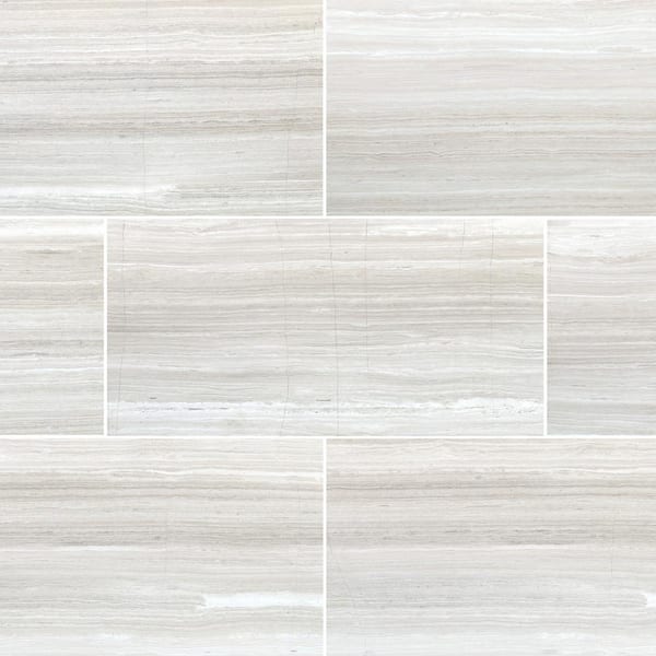 MSI White Oak 6 in. x 24 in. Honed Marble Floor and Wall Tile (10 sq. ft./Case)