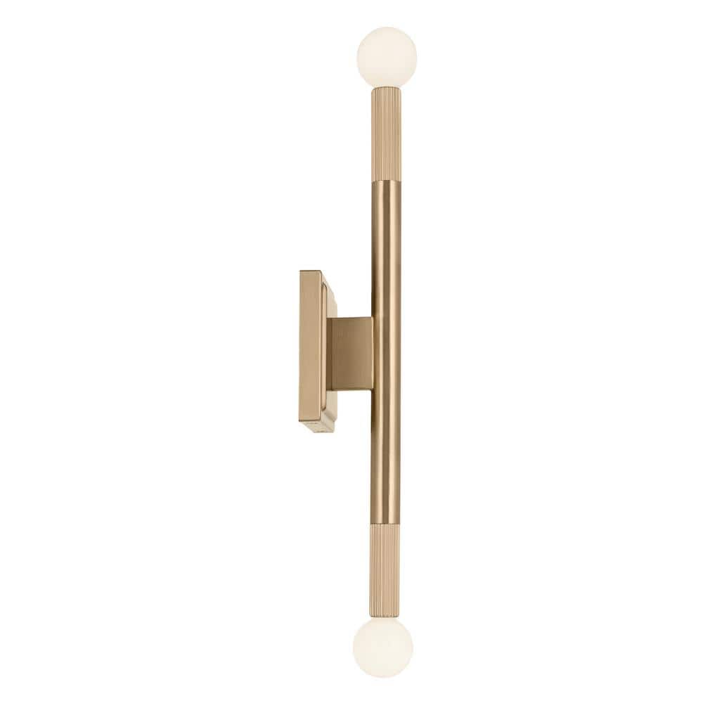 Champagne Bronze 17" Direct Wired Electric Wall Sconce