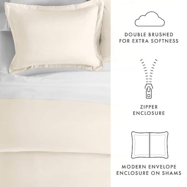 Solid 3 Piece Duvet Cover Sets, 19 Colors - Ultra Soft, Easy Care, Wrinkle  Free - Becky Cameron / Aqua, King/California King