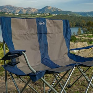 Outdoor Tailgating Camping Double Folding Lawn Chair (2-Person)