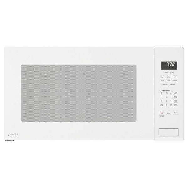GE Profile 2.2 cu. ft. Built-In Microwave in White with Sensor Cooking