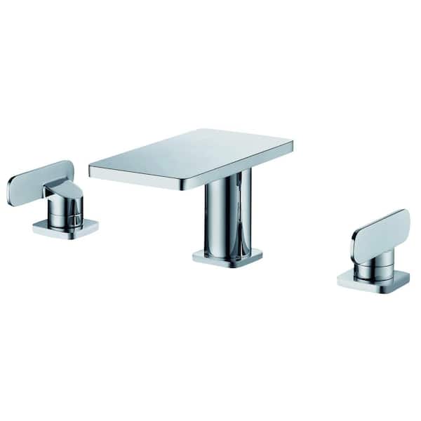 ALFI BRAND 8 in. Widespread 2-Handle Bathroom Faucet in Polished Chrome