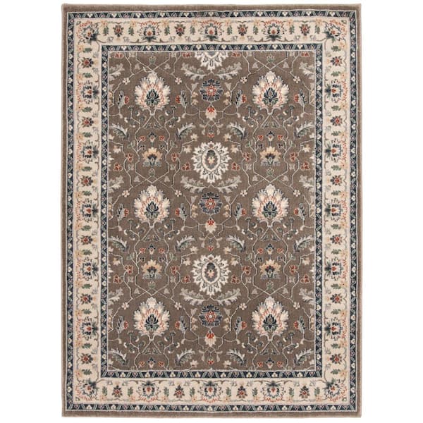 Natco Stratford Adian Latte/Alabaster 5 ft. x 8 ft. Area Rug