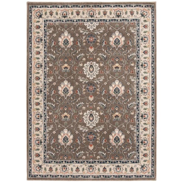 Stratford Adian Latte/Alabaster 7 ft. x 11 ft. Area Rug