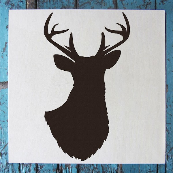 reindeer head stencil