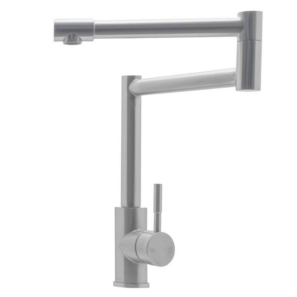 Kokols Zuriel Single-Handle Bar Faucet Retractable in Stainless Steel