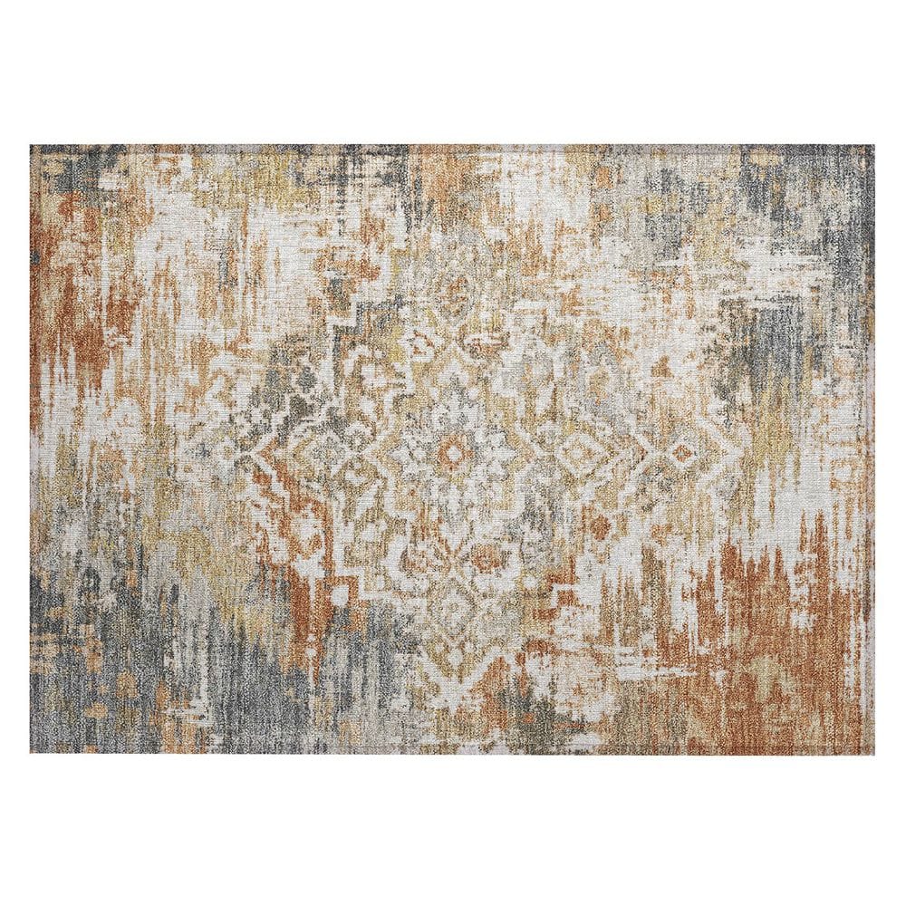 Chantille Machine Washable Indoor/Outdoor Abstract ACN2765 Copper 2 ft. x 3 ft. Accent Rug price history on PriceWatchPro