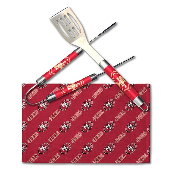 THE NORTHWEST GROUP NFL 49ers Stainless Steel BBQ Grilling Utensil Set Outdoor Kitchen Accessories 1NFL990001013RET - The Home Depot THE NORTHWEST GROUP NFL 49ers Stainless Steel BBQ Grilling Utensil Set Outdoor Kitchen Accessories 1NFL990001013RET - The Home Depot