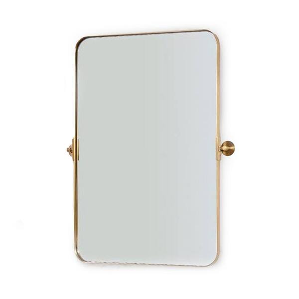 ANDY STAR 38 in. W x 1 in. H Rectangular Hanging Bathroom Mirror P02