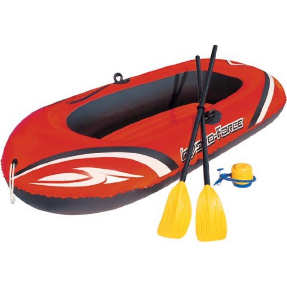 Bestway 77x45 Inches Hydroforce Inflatable Raft Set with Oars and Pump