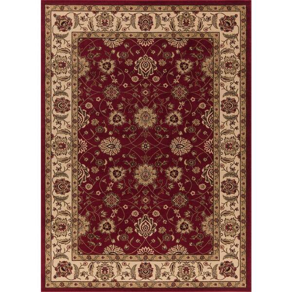 Concord Global Trading Ankara Zeigler Red 3 ft. x 4 ft. Area Rug