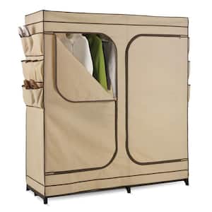 Khaki Steel Portable Closet (58.66 in. W x 64.17 in. H)