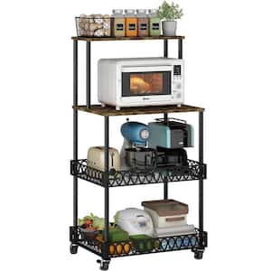 FUNKOL 6-Tier Corner Black Kitchen Shelf Metal Storage Shelf Height  Adjustable W15506WMQ5919 - The Home Depot