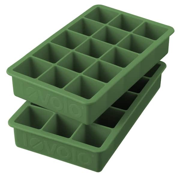 Mould With Lid  Ice Cube  Home  Freezer  Large Maker   Silicone  Tool Tray 