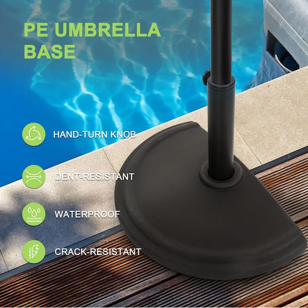 hand turn knobs patio umbrella HOLIDYOYO Accessories Knob Tightening Screw 1.9 inch dia of umbrella pole Easy to assemble Specifications Nuu Garden Polyethylene and Concrete