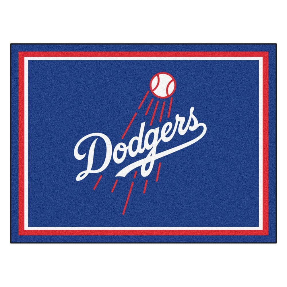 FANMATS MLB Los Angeles Dodgers Blue 8 ft. x 10 ft. Indoor Area Rug