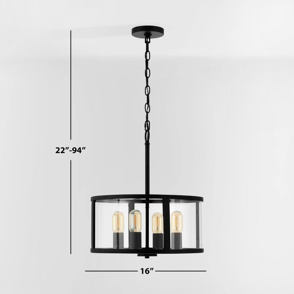 Luminous Globe 4-Light LED Pendant with Clear Glass Shade
