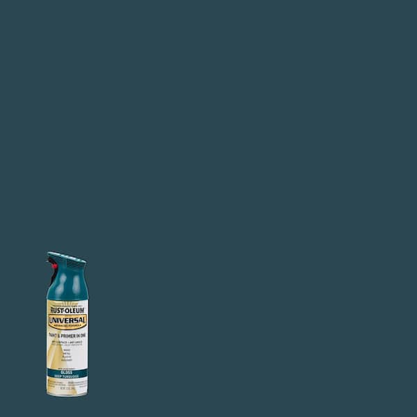 Rust-Oleum Universal 12 oz. All Surface Gloss Deep Turquoise Spray Paint and Primer in One (6-Pack)