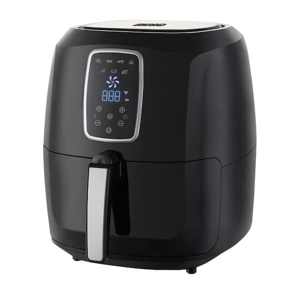 Emerald 5.5 Qt. Black Air Fryer with Digital LED Touch Display