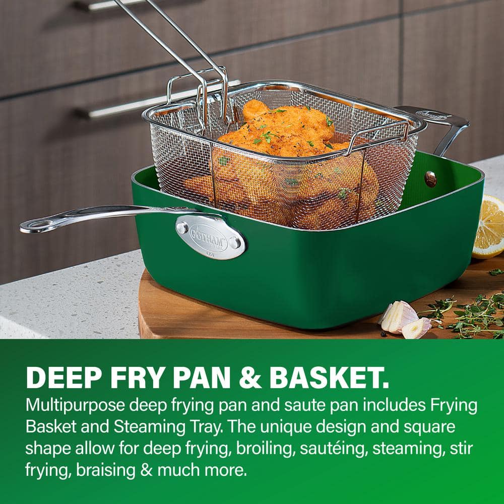 Emerald Green Nonstick Aluminum 20-Piece Cookware and Bakeware Set