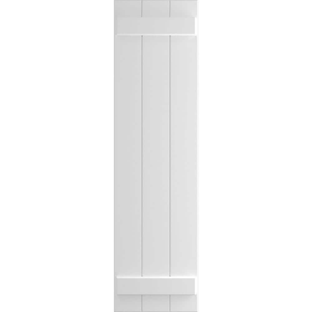 TruFit PVC 16.125 in. W x 75 in. H Board and Batten Shutters Pair in Unfinished price history on PriceWatchPro