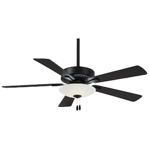 Contractor Uni-Pack 52 in. Integrated LED Indoor Coal Ceiling Fan with Light