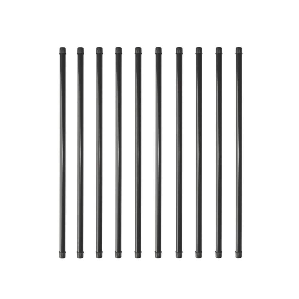 32 in. x 3/4 in. Galvanized Round Balusters with Plastic End Caps (10-Pack) price history on PriceWatchPro