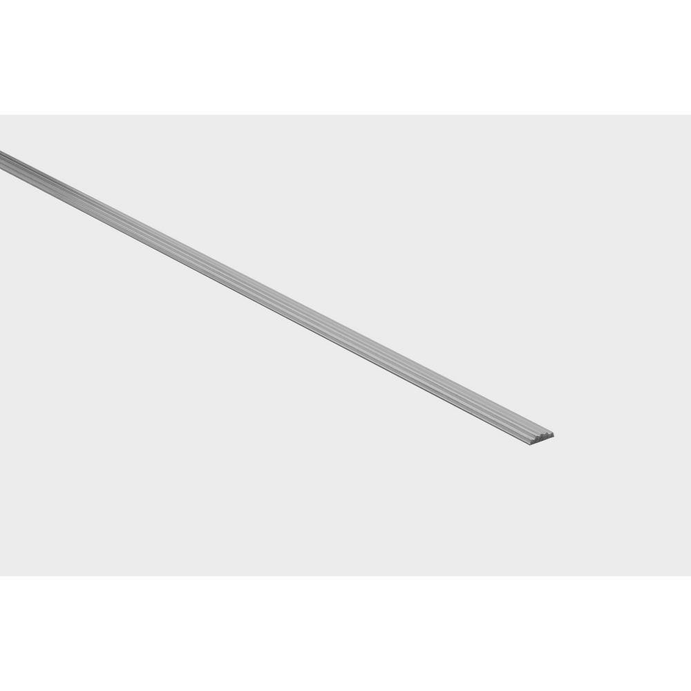 Novostrip SP Matt Silver 1/2 in. x 98-1/2 in. L plate shape Aluminum Molding and Transition Trim price history on PriceWatchPro