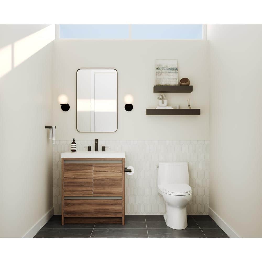 Matte Black 6 3/8" Metal Widespread Bathroom Faucet