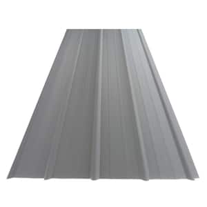 12 ft. SM-Rib Galvalume Steel 29-Gauge Roof/Siding Panel in Gray
