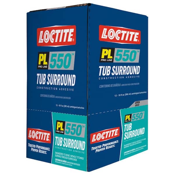 Loctite PL 550 10 fl. oz. Tub Surround Construction Adhesive (12-Pack)
