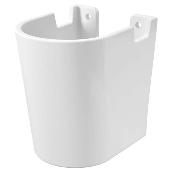 Essence Sink Shroud with Sink Wall Mounted Bracket in Alpine White