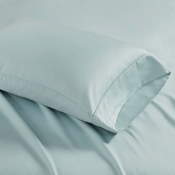 Madison Park 1500 Thread Count Seafoam Cotton Blend King Pillowcase (Set of 2)