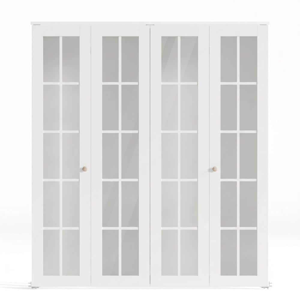 SOCBAZZAR 48 in. x 78.75 in. (Double 24 in.)10-Lite Clear Glass