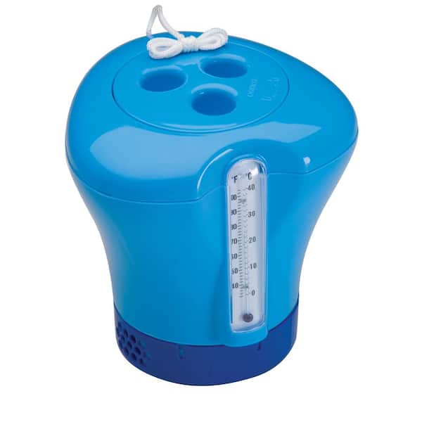 Ocean Blue Floating Chemical Dispenser and Thermometer Combo