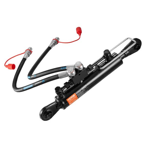 Hydraulic Top Link Cat. 1-1 (8-1/4 in., 18-1/8~26-3/8 in. ), Hydraulic Cylinder with 2 Hoses & G3/8 in. Check Valve