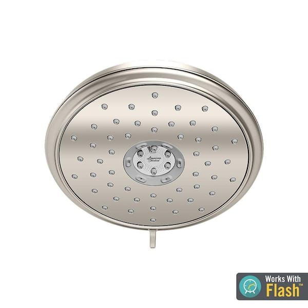 American Standard Spectra+ 4-Spray 7.3 in. Single Ceiling Mount Fixed Adjustable Shower Head in Polished Nickel