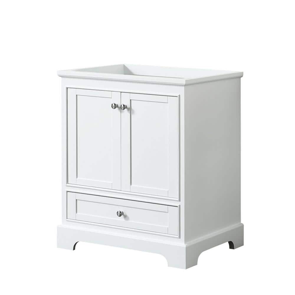 Deborah 30" White Plywood Single Bathroom Vanity Base