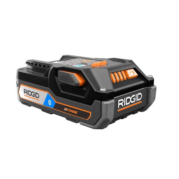 Ridgid 18 Volt Octane Bluetooth 3 0 Ah Battery Ac840088 The Home Depot