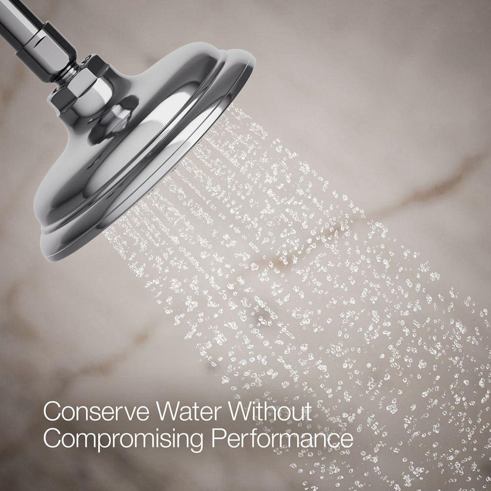 Polished Chrome Wall Mounted Handheld Shower Head