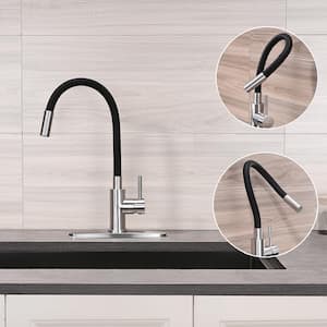 Dynamic Single Handle Bar Faucet Deckplate Included in Stainless Steel