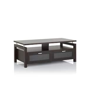 Pentwater 47.24 in. Espresso Rectangle Wood Coffee Table