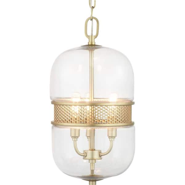 Cayce Collection 3-Light Vintage Gold Pendant