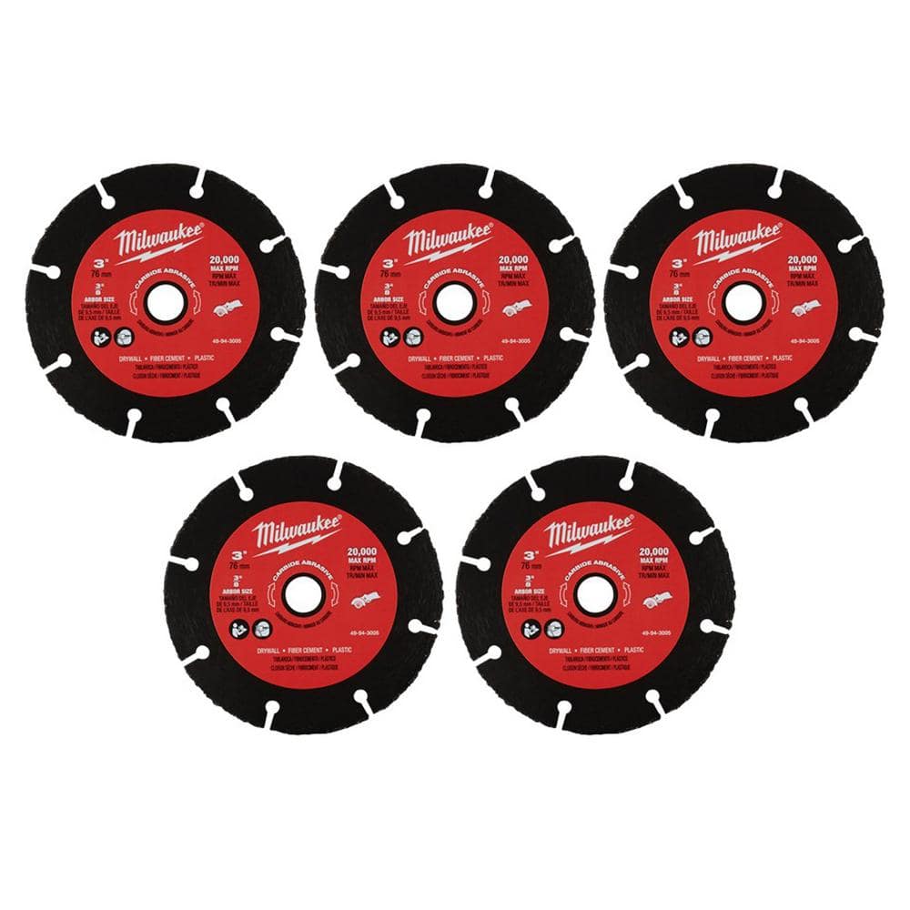 3 in. Carbide Abrasive Blade (5-Pack) price history on PriceWatchPro