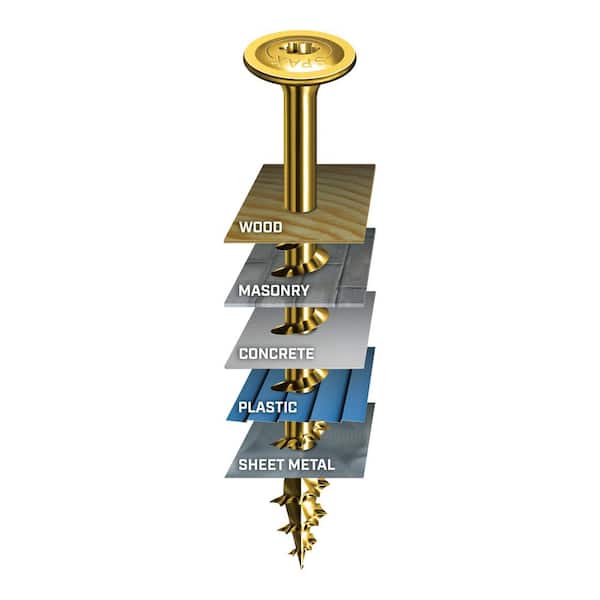#10 x 2-1/2 in. Interior Wafer Head Wood Screws Cabinet Torx T-Star Plus (1500 Each) Bulk Pail Bit Included