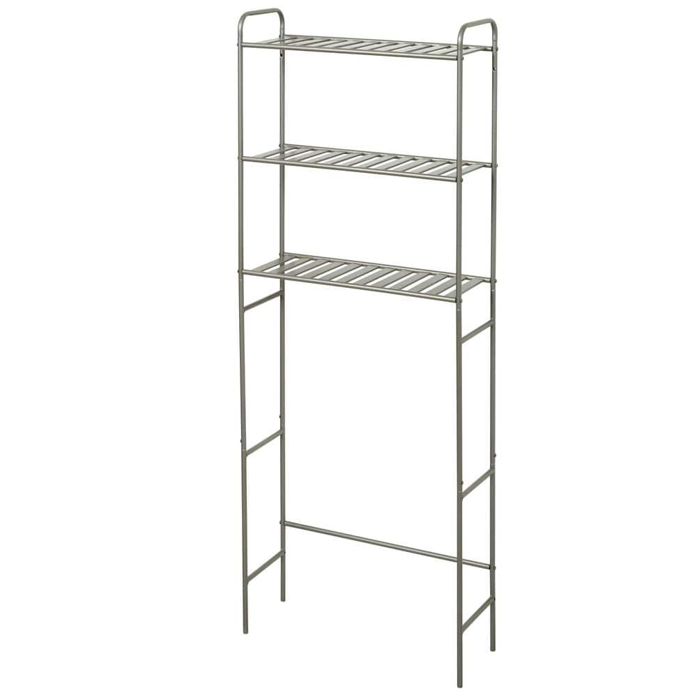 Mind Reader Alloy Collection, 3-Tier Over the Toilet Space Saver Rack,  Metal, 23.5L x 10.25W x 70.5H & Reviews