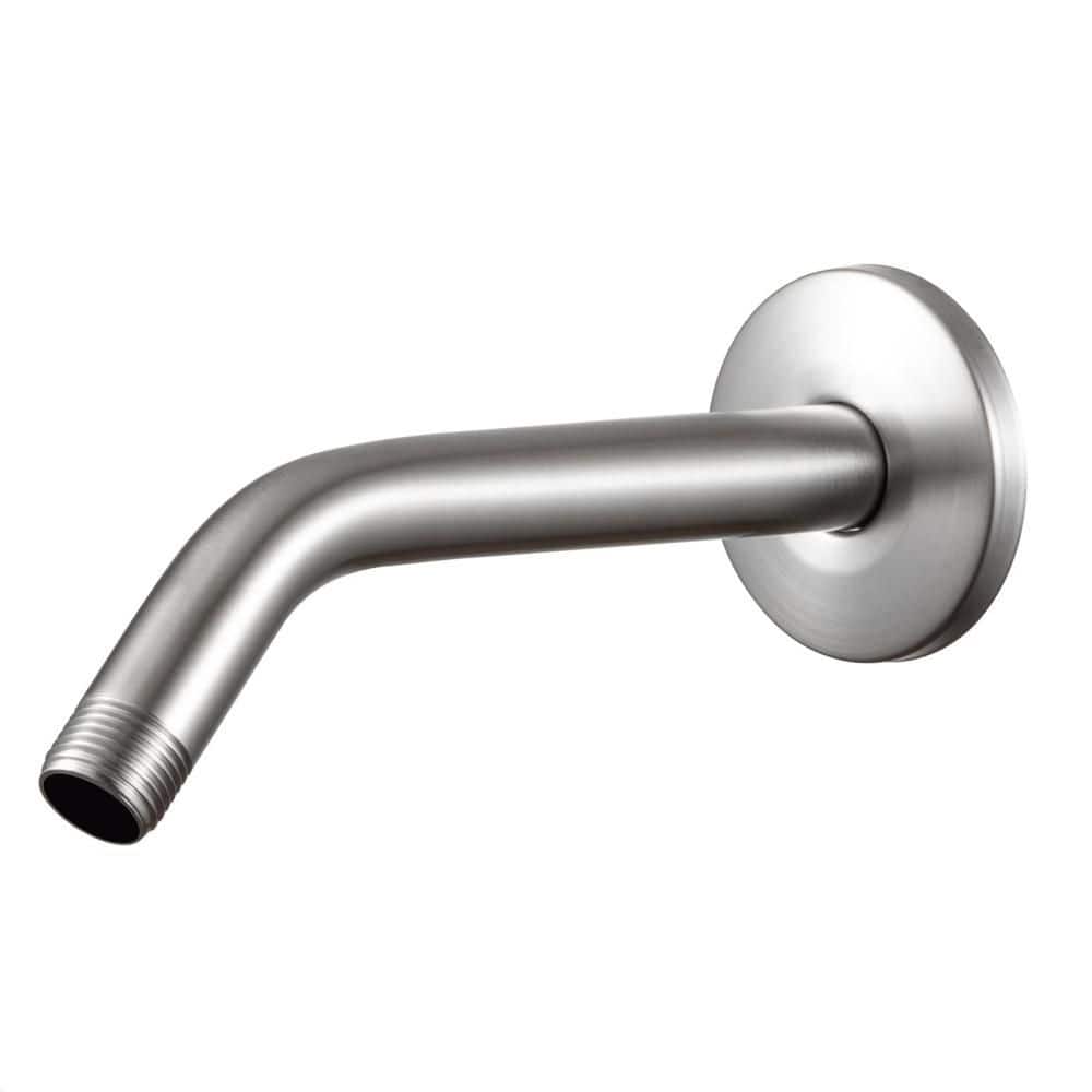 6 in. Wall Mount Shower Arm with Angle for Fixed Shower Heads, Handheld Showerheads, and Bathroom Use, Brushed Nickel price history on PriceWatchPro