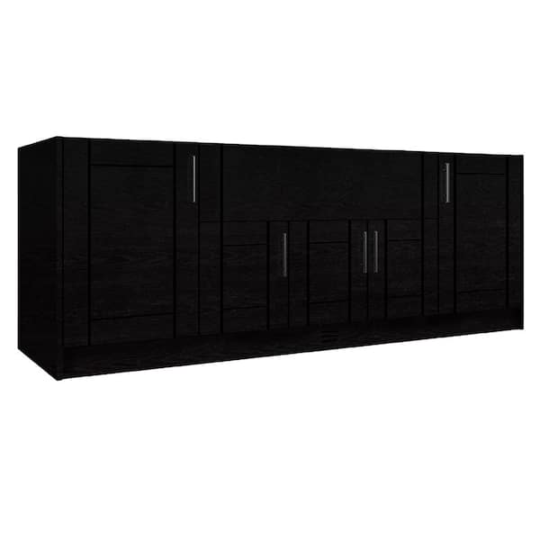 Sanibel Ironwood All-Weatherboard Composite 28.5 in. x 90 in. x 34.5 in. Outdoor Kitchen Cabinet Island Set